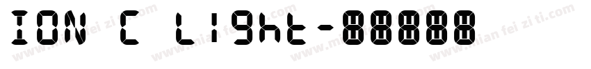 ION C Light字体转换
